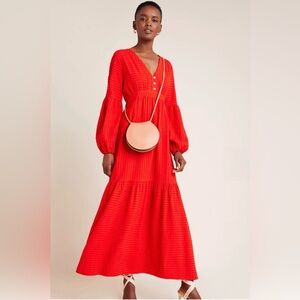 Anthropologie Alisha Tiered Maxi Dress